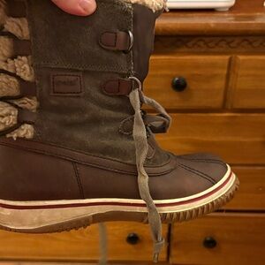 Pajar Dark Brown and Tan Winter Boots